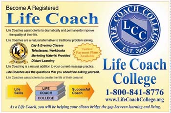 Life Coach College flyer